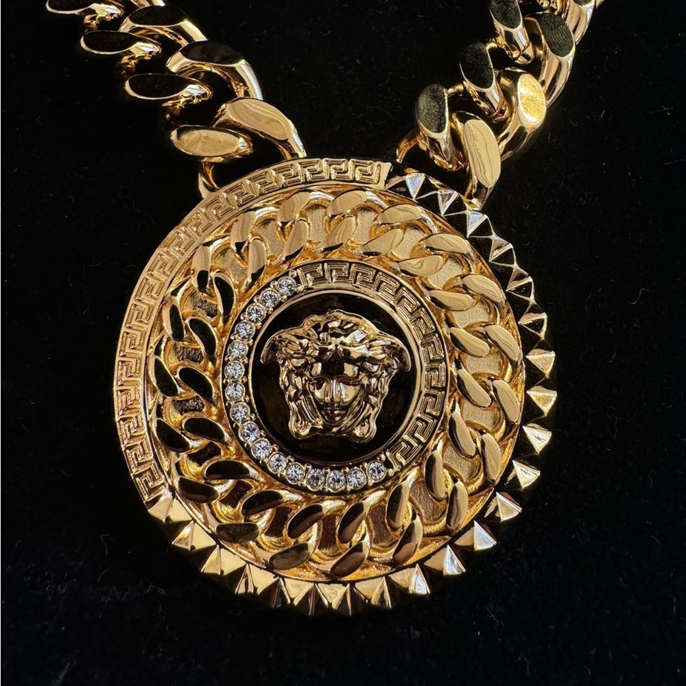 Versace Gold Medusa Pendant Necklace